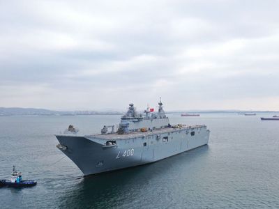 Türkiye'nin en büyük savaş gemisi TCG Anadolu'nun deniz testleri başladı!