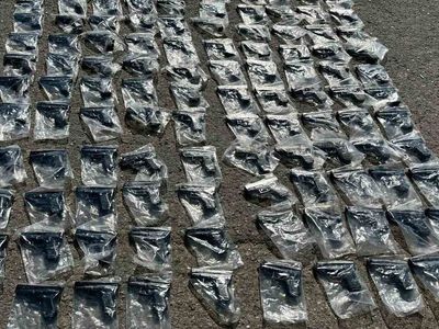 Tuzla'da durdurulan otobüsten 120 ruhsatsız silah ele geçirildi