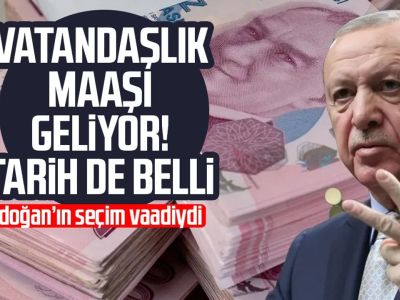 Vatandaşlık maaşı için geri sayım: Erdoğan’ın seçim vaadi 2026’da başlıyor