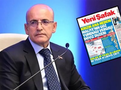 Yeni Şafak’tan Bakan Şimşek’e sert manşet: “Krizin ana nedeni vergisiz döviz düzeni”