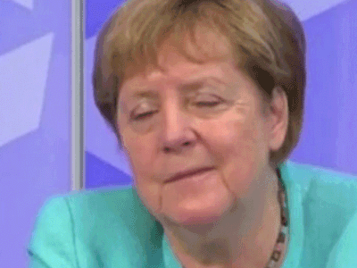 Almanya Başbakanı Angela Merkel'in Olay Olan Görüntüleri