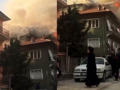 Ankara'da Korkutan Yangın!