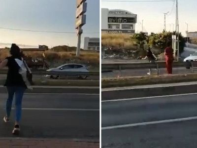 Arkadaşının 'Üst Geçidi Kullan' Uyarısını Dinlemeyen Hemşireye Araba Çarptı