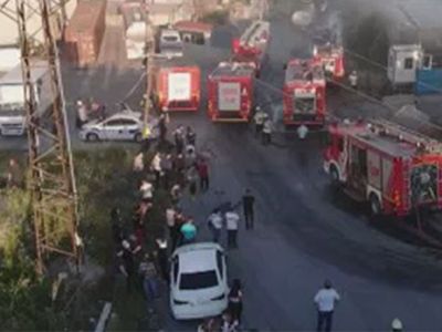 Arnavutköy'de Kumaş Fabrikasında Yangın Çıktı