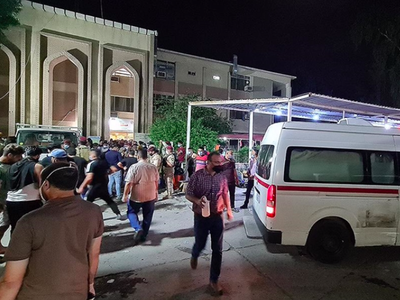 Bağdat'ta Bir Hastanede Korkunç Yangın: 82 Ölü