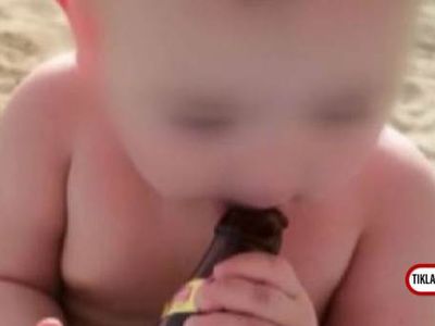Vicdansız Anne 1 Buçuk Yaşındaki Bebeğine Alkol İçirdiği Anları Paylaştı