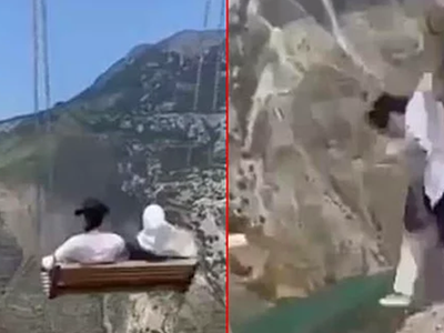 Binlerce Metre Yükseklikte Salıncakta Sallanırken Bir Anda Uçuruma Düştüler!