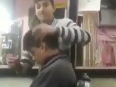 Daha Önce Hiç Böyle Berber Görmediniz! Şok Olacaksınız