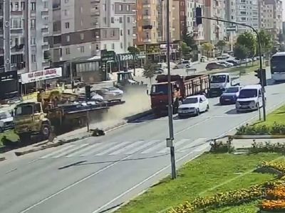 Çorum'da akıllara durgunluk veren kaza: Freni patlayan vincin kaldırımda çarptığı iki yaya hayatını kaybetti