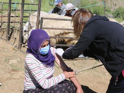 Dağ Bayır Demediler Hizmete Devam Ettiler!  Aşı Timleri Tunceli'nin Yaylalarına Çıktı