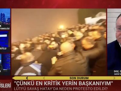 Hatay Belediye Başkanı Savaş, protestocuları "provokatör" ilan etti, stüdyo karıştı!