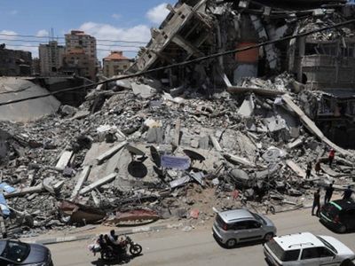 İşgalci İsrail'in Gazze'ye Saldırdığı Havadan Görüntüler Yayınlandı
