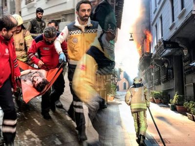 İstanbul Beyoğlu'nda Korkutan Yangın! Dumandan Etkilenen 9 Vatandaş Hastaneye Kaldırıldı
