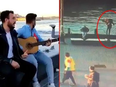 Eminönü'nde Korku Dolu Anlar Anbean Kameralara Kaydedildi!