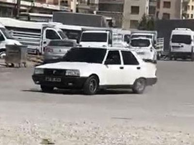 Konya’da Sokağa Çıkma Kısıtlamasını İhlal Edip Drift Yaptı