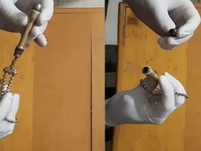 Lazer dedi suikast silahı çıktı!  Görevlileri kandıramadı