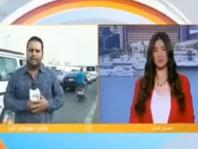 Mısır'da Muhabire Canlı Yayında Motosiklet Çarptı