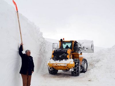 Muş'ta Kar Kalınlığı 6 Metreye Ulaştı