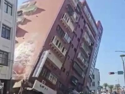 Son 25 yılda Tayvan’ı vuran en büyük depremin görüntüleri ortaya çıktı!