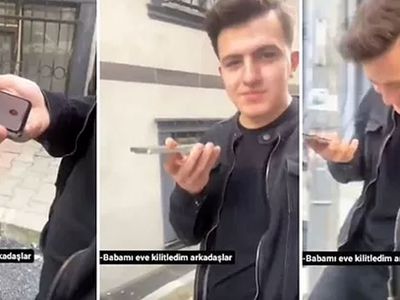 Sosyal medya bu videoyu konuşuyor: Oy kullanmasın diye babasını eve kilitledi