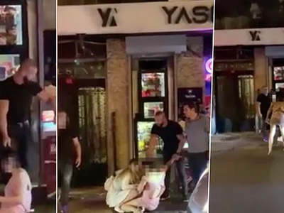 Taksim’de Gece Kulübünde Bir Kadını Saçından Sürükleyerek Dövdüler!