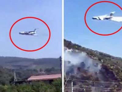 Yangına Müdahale Etmesi için Kiralanan Rus Uçaklarından Kafa Karıştıran Hareket!