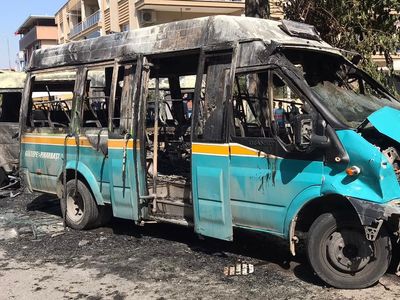 Yolcu Dolu Minibüsler Çarpıştıktan Sonra Alev Aldı: 6 Yaralı
