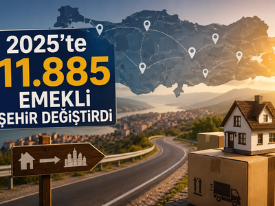 2025’te 11.885 emekli şehir değiştirdi