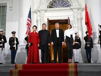 Trump, Xi Jinping onuruna Beyaz Saray'da görkemli akşam yemeği
