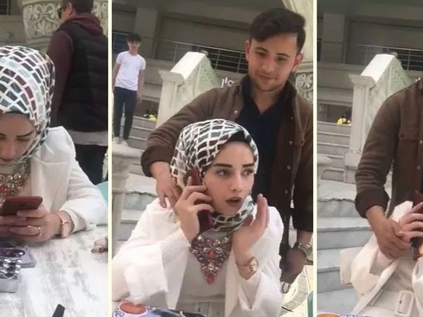 2 yıllık sevgilisini ilk kez gören adamın kıza yaptıkları kameralara yansıdı! O anlar sosyal medyayı birbirine kattı