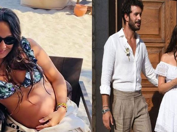 Barış Arduç'la evli olan Gupse Özay karnı burnunda kamera karşısına geçti! 8 aylık hamile oyuncunun o hali hayranlarını şoke etti