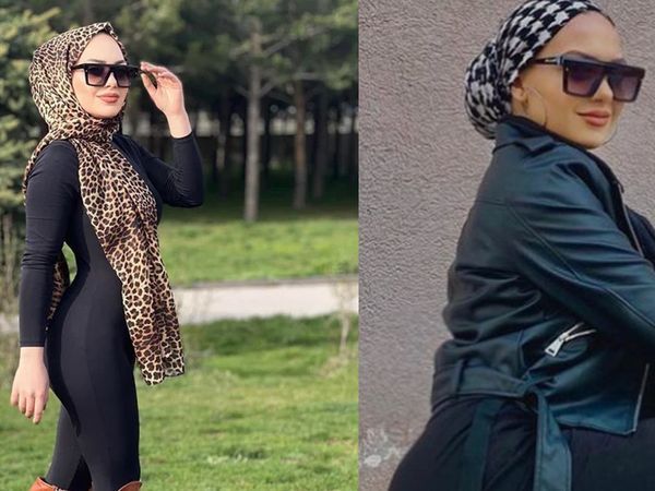 Başörtülü twerk dansıyla tanınan TikTok fenomeni Esra Rabia Ünal bu kez parlak taytıyla olay yarattı! ‘Başındakini bari kirletme’