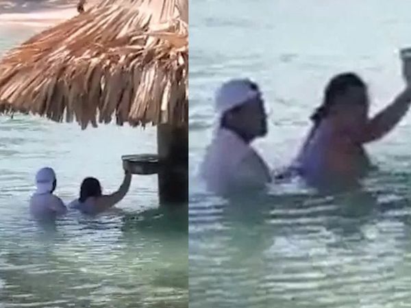 Denizde cinsel ilişkiye girmeye başladılar! Görenler gözlerine inanamadı o anlar işte böyle ifşa oldu