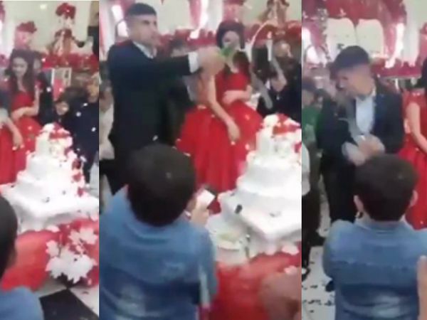 Düğünde damat terörü! Sinirli damat düğününü herkese zehir etti