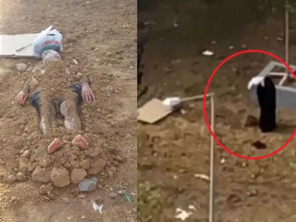 İstanbul’da şoke eden görüntüler! Eşini canlı canlı toprağa gömdü sonra başında dua etti işte o anlar...