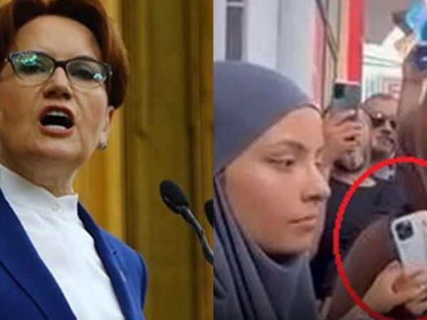 İYİ Parti lideri Meral Akşener gündem oldu! Akşener'e soru sorduğuna pişman olan genç kız gerginlikten arkadaşına sarıldı