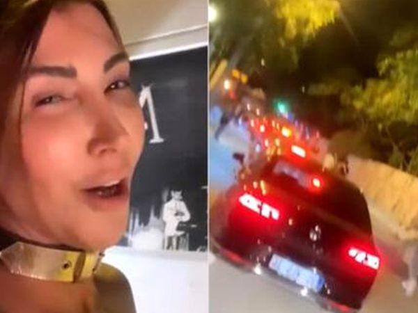 İzmir'de Trafikte Kalan Hande Yener Otostop Çekti