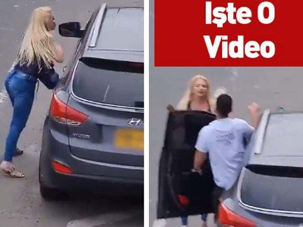 Kocasını arabada başka kadınla bastı! Sinirden deliye dönen kadın önüne gelene saldırdı işte o anlar...