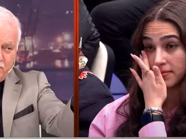 Nihat Hatipoğlu canlı yayında sinirlerine hakim olamadı: Genç kadın gözyaşlarına boğuldu!