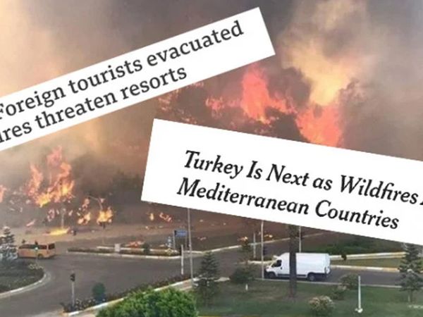 Orman Yangınları Yabancı Basının da Gündeminde
