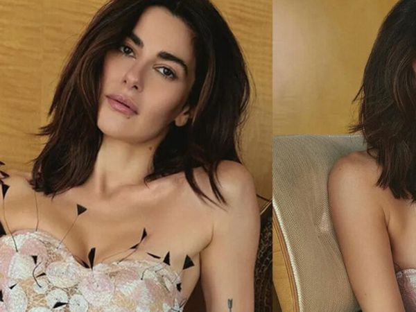 Oyuncu Nesrin Cavadzade iç çamaşırsız poz verdi!