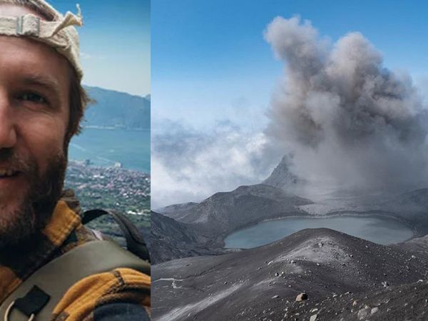 Selfie çekmek isterken canından oluyordu! Yabancı turist yanardağa düşünce kabusu yaşadı