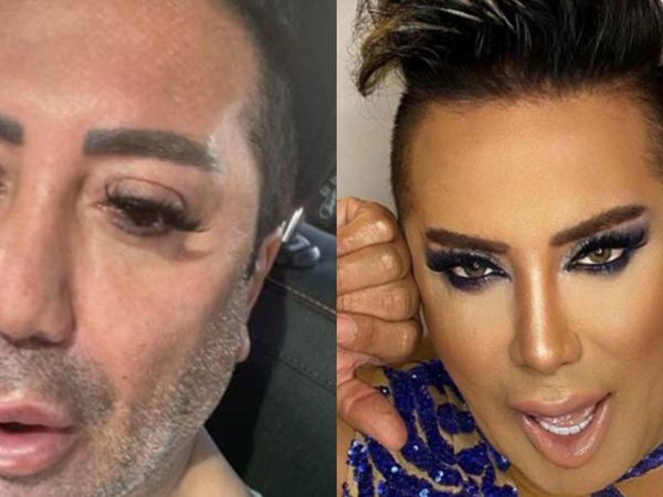 Skandalları bitmiyor! Murat Övüç bu kez de derin dekolteli kıyafetiyle erkeklerini içinde...