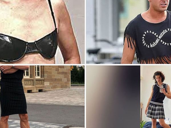 Soysal medya bu görüntüleri konuşuyor: Erkekler için bel üstü t-shirt yaptılar