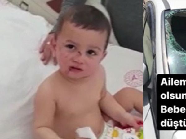 6. Kattan Arabanın Üzerine Düşen Bebek Olağanüstü Bir Şekilde Kurtuldu