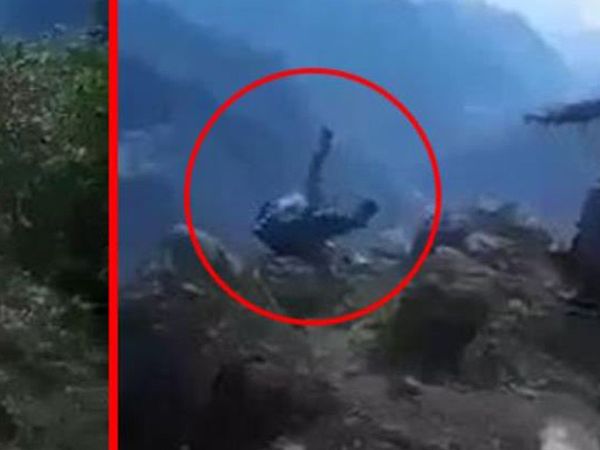 70 Yaşındaki Kadın Uçurumdan Düştü O Anları Damadı Görüntüledi!