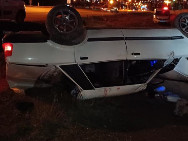 Ankara’da yoldan çıkan araç takla attı: 4 kişi yaralı