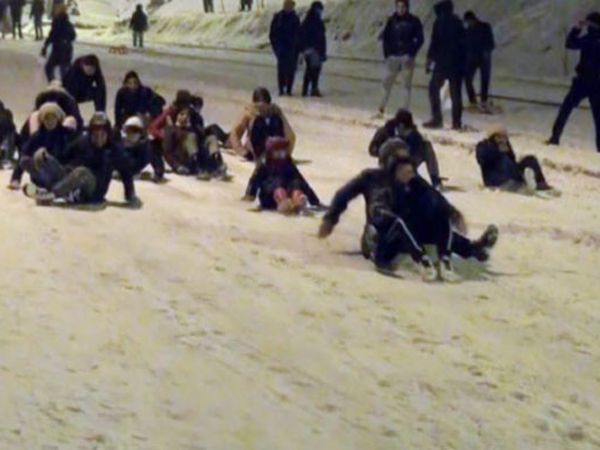 Ankaralılar Karın Keyfini Çıkardı