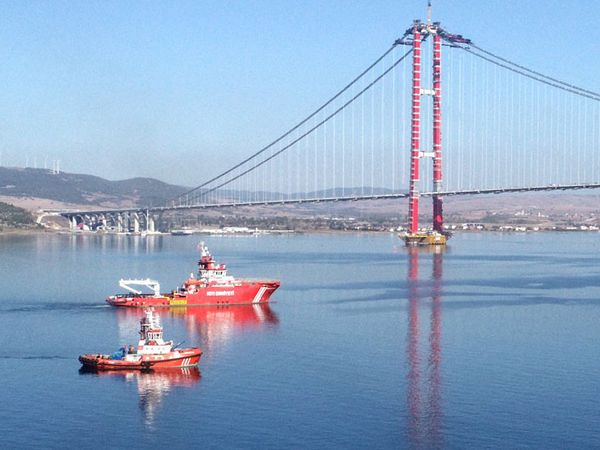 Aras Diller Platformu 1915 Çanakkale Köprüsü’nün Altından Geçiriliyor
