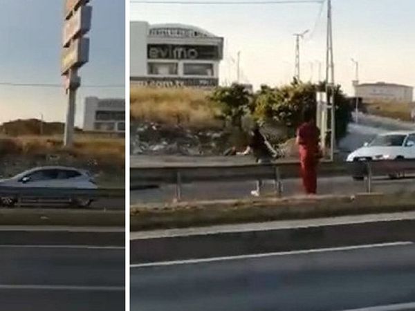 Arkadaşının 'Üst Geçidi Kullan' Uyarısını Dinlemeyen Hemşireye Araba Çarptı